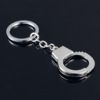 Realistic metal handcuffs, keychain, transport, pendant, accessory, creative gift