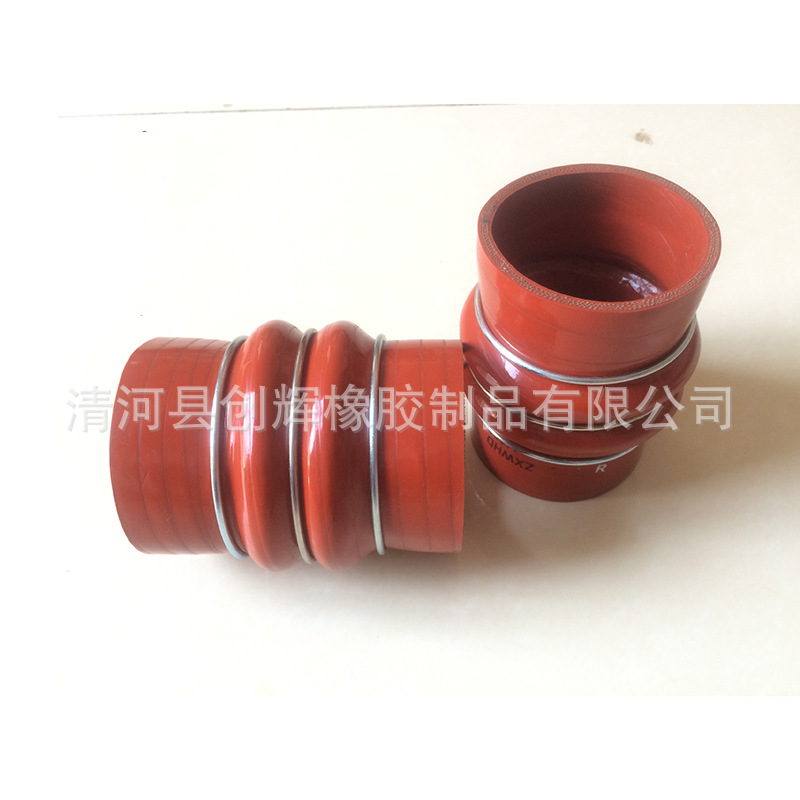 厂家加工定制硅胶管 耐高温耐压力橡胶管汽车增压器中冷器硅胶管