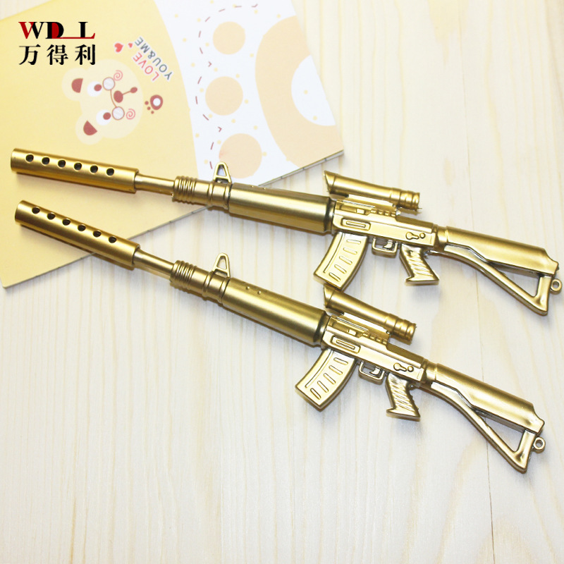 the republic of korea originality Roller ball pen Cartoon Weapon Silencing Rifle Cross Fire series Guns Water pen