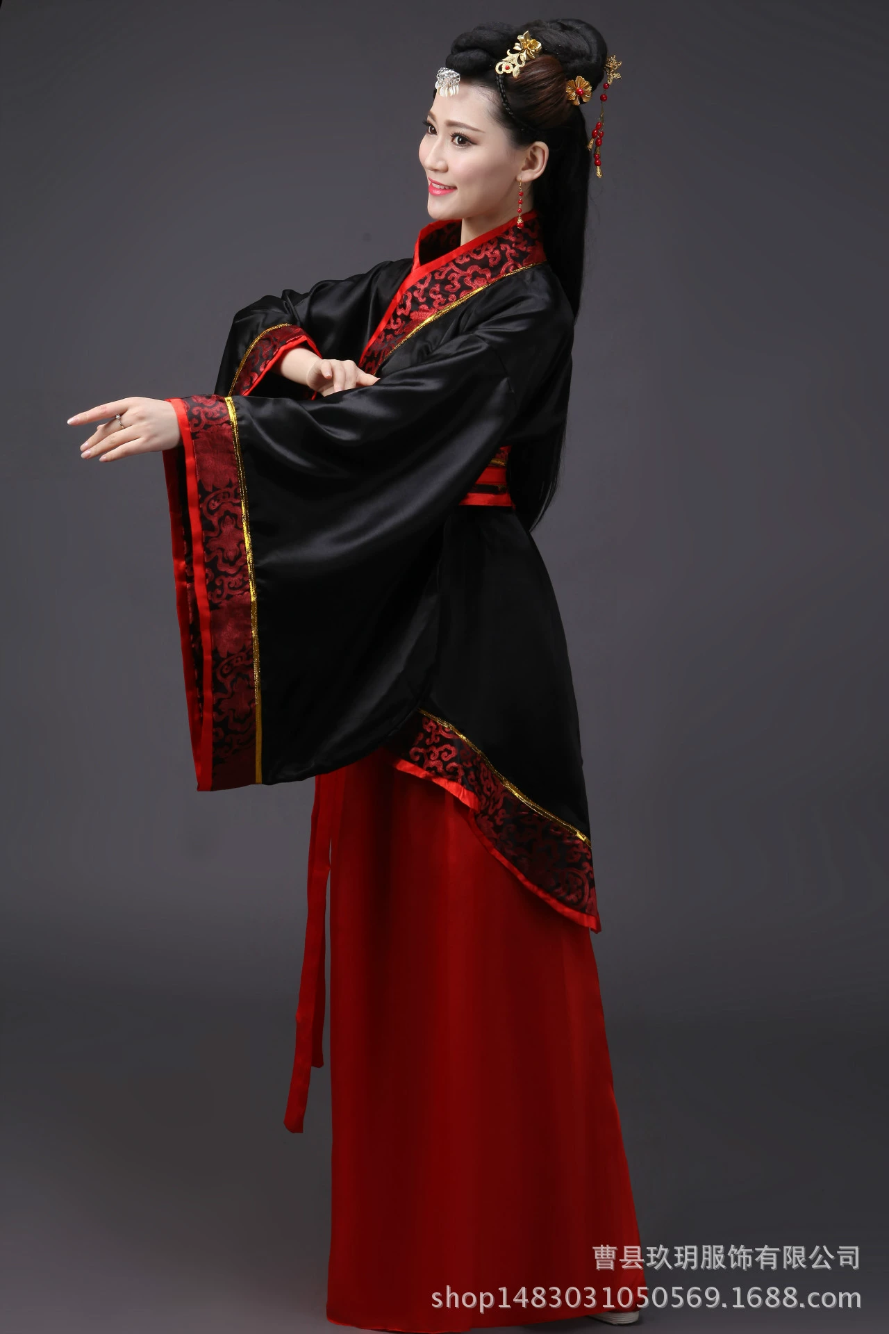 Храм Тан Ди Dynasty, Ханьфу девушка во времена династии Тан дракон-конкубина одежда брак фея принцесса красота выступления сборы