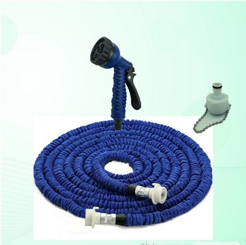 跨境专供铝压花园伸缩水管 洗车工具 花园水管 双层乳胶材质