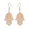 Fashionable retro metal earrings, punk style