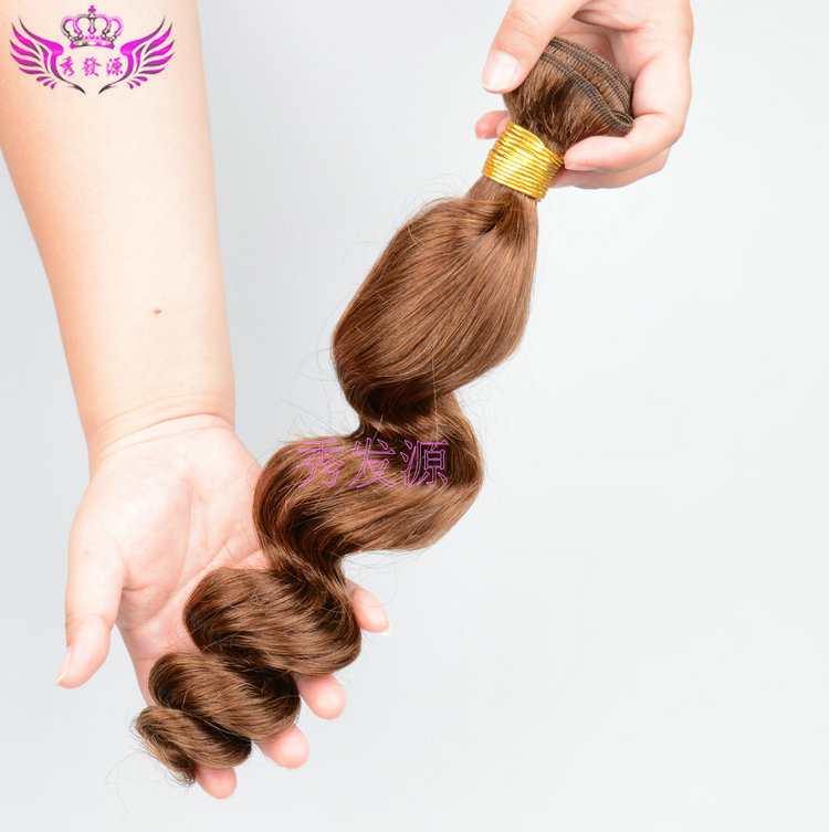 Light brown color ා 4 kinky curly hair human hair curtain