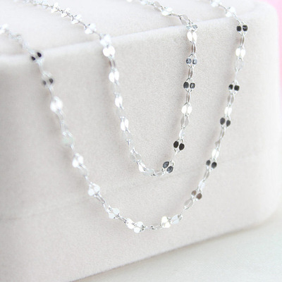 South Korean version of the Starry Chain Silver Necklace have cash less than that is registered in the accounts Clavicle chain Silver Accessories Wholesale distribution chain