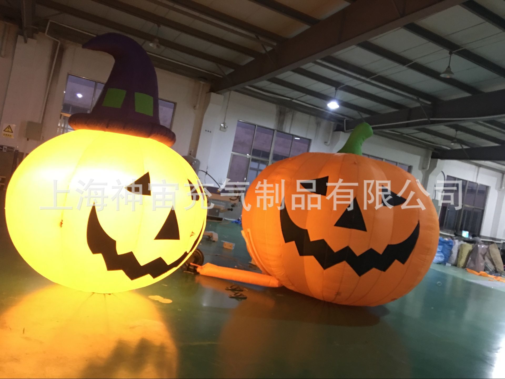 万圣节充气南瓜气模 充气鬼南瓜灯 万圣节拱门充气南瓜模型