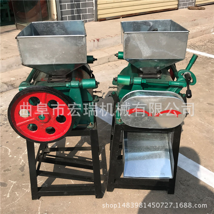 宏瑞花生米破碎机 新型耐用机 小型花生米机省时粮食加工设备