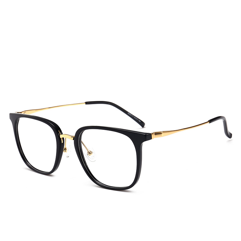 Cómodo retro personalizado gafas lisas gafas cuadradas marco moda estilo coreano marco hombres y mujeres gafas cuadradas marco 90025