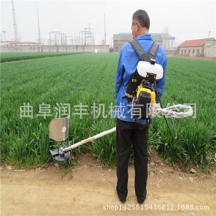 手推式汽油剪草机 汽油割草机图片 合金刀片割草机