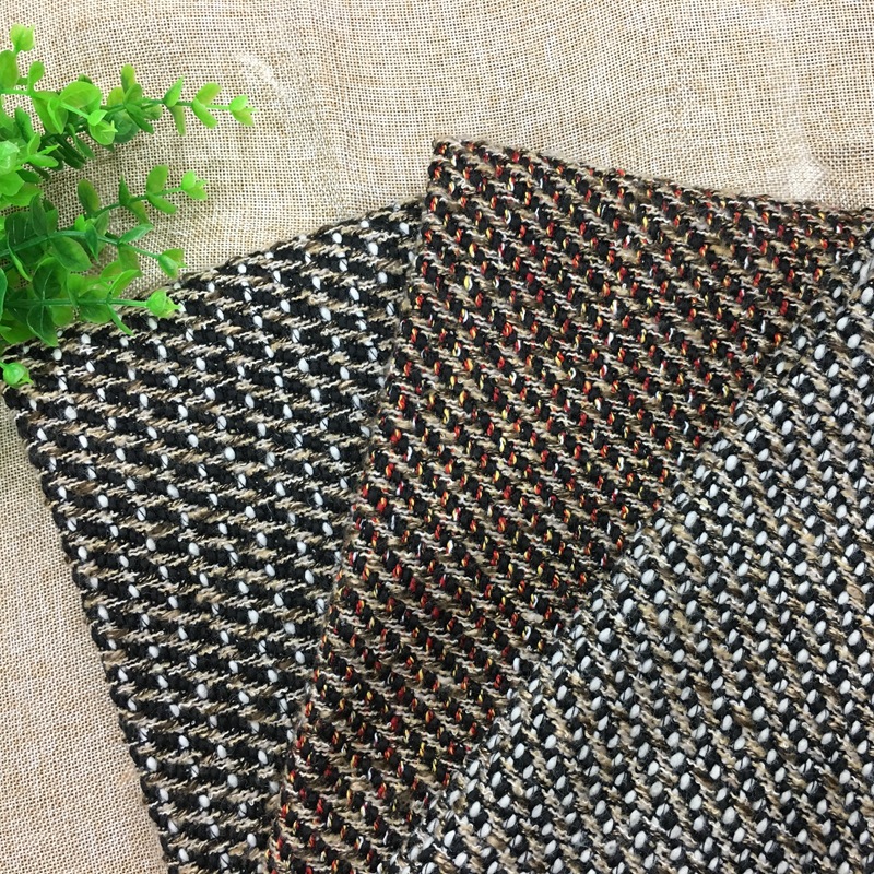 厂家直销 现货粗纺 六色 箱包面料 大衣面料 毛呢面料