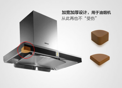 Kitchen hood silica gel Collision angle security Zhuojiao Angle protector Protection angle Heightening thickening