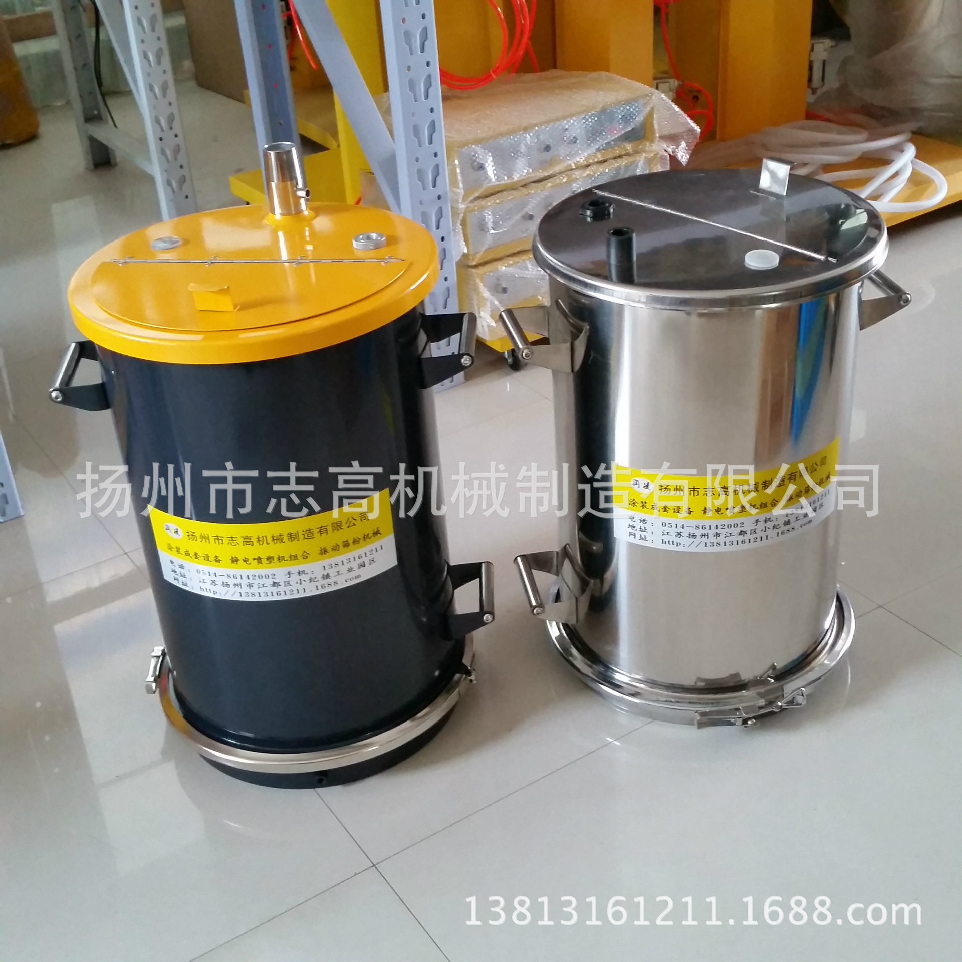 涂装流化桶 不锈钢可分体粉桶 可脱卸粉桶 涂装粉桶