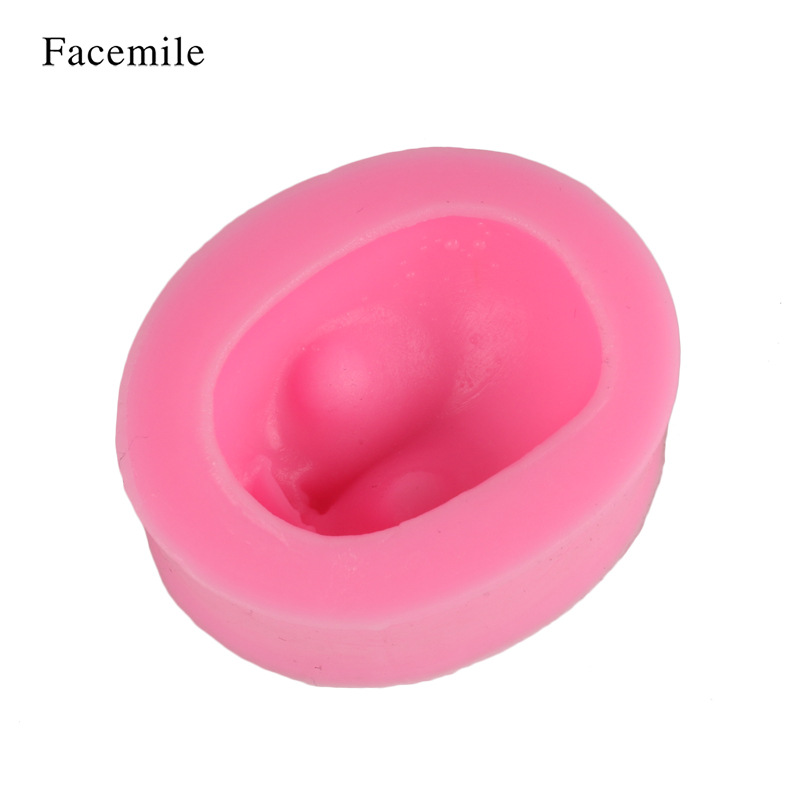 超轻粘土娃娃脸模硅胶模具人脸面具液态硅胶模具 翻糖蛋糕