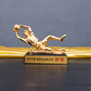 西庸 The World Cup Gold goalkeeper trophy, football shooter resin trophy goalkeeper printing logo sports