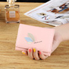 Factory direct sales 2024 new leaf wallet coin purse buckle three -discounted card position women's wallet women short