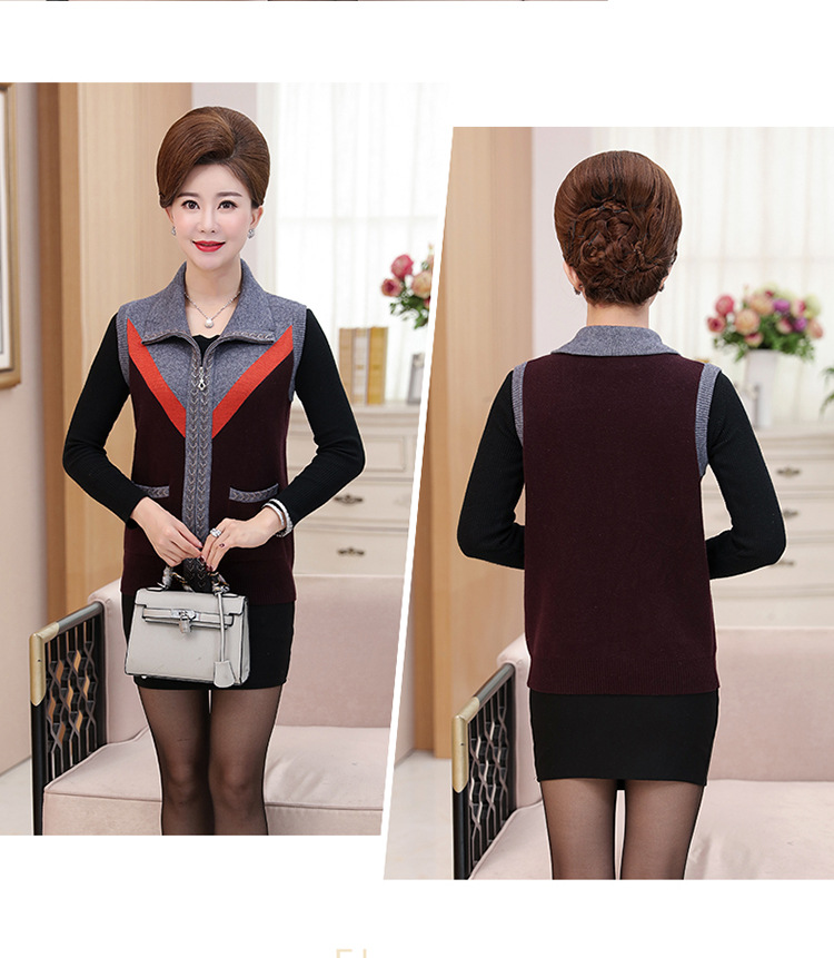 Gilet femme en Mélange de cachemire - Ref 3318191 Image 15