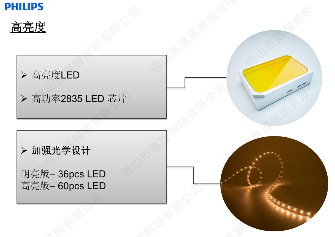 飞利浦虹韵LED灯带 31161明亮版 220V高压灯带