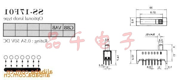 拨动开关SS-17F01