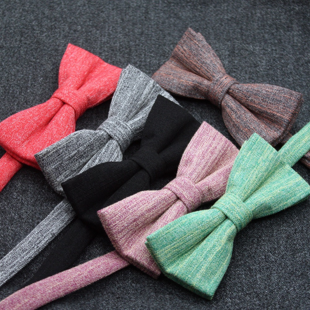 solid color bow tie for leisure English style with bow