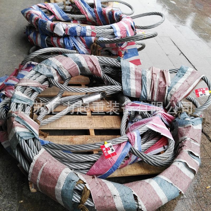 4腿钢丝绳吊索具、无接头钢丝绳40mm、各种规格钢丝绳吊具-阿里巴巴