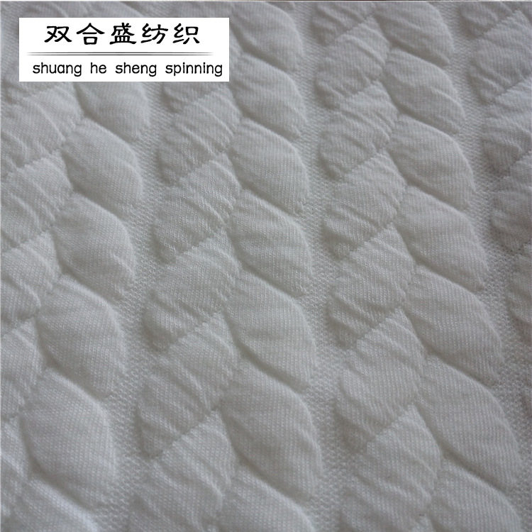 多色现货 针织横条提花夹丝棉面料 针织提花面料 连衣裙夹克面料