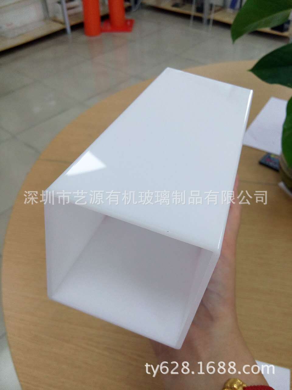 艺源厂家 可定制亚克力乳白 奶白盒子 储物盒子  方形展示收纳盒