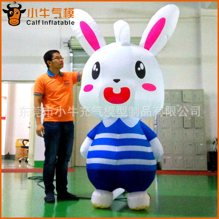 充气兔子卡通 动物卡通气模 商场活动现场场景布置道具