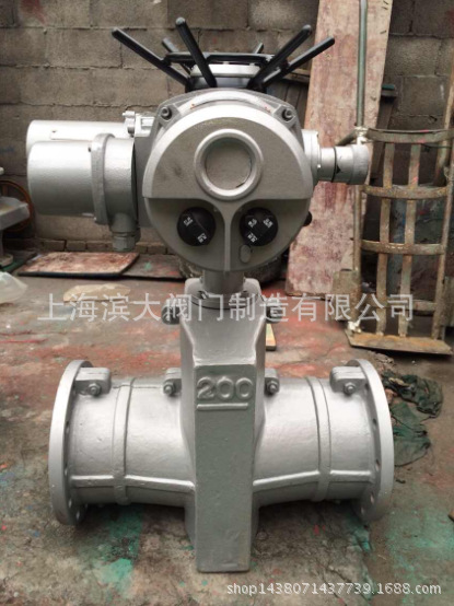 GJ941X-6L/10L 电动管夹阀 法兰管夹阀 铝合金管夹阀 法兰管夹阀