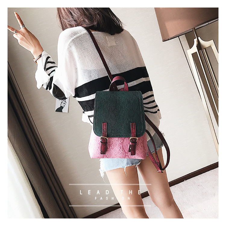 Korean version PUfashion bag (Pink)NHPB0249-Pink