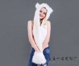 Бархатная мультяшная шапка, шарф, перчатки, европейский стиль