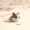 Land Source Ceramic Pendant Clear Cat Ceramics Creative Small Si Cat Pendant Small Qi Pendant