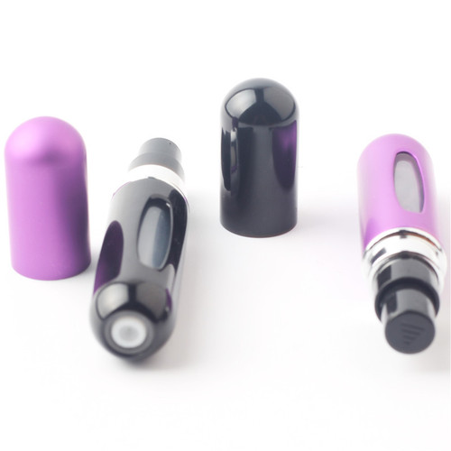 Fill and pour fragrant water into a spray bottle, self-pump type, portable bottom filling aluminum empty bottle, 5ml supply
