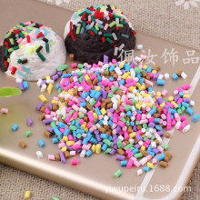 软陶丝 diy软陶面包屑 奶油胶手机壳diy配件 diy软陶彩虹配件