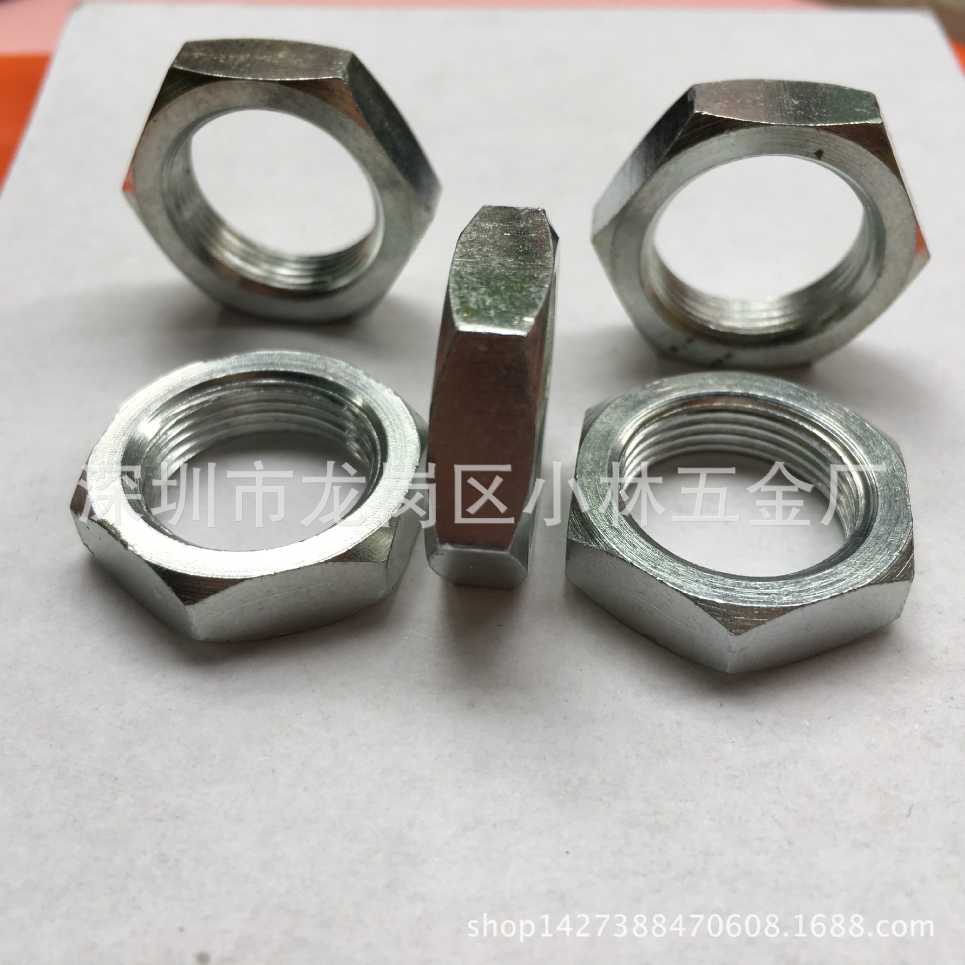 灯饰螺母 六角细牙薄螺母 六角薄螺母  细牙薄螺母 M16*1.5*8*24