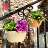 Southern Leaf Integrity Resin Plastic Flower Pot Model Model HG-3050 Wall-mounted Basin Two Color