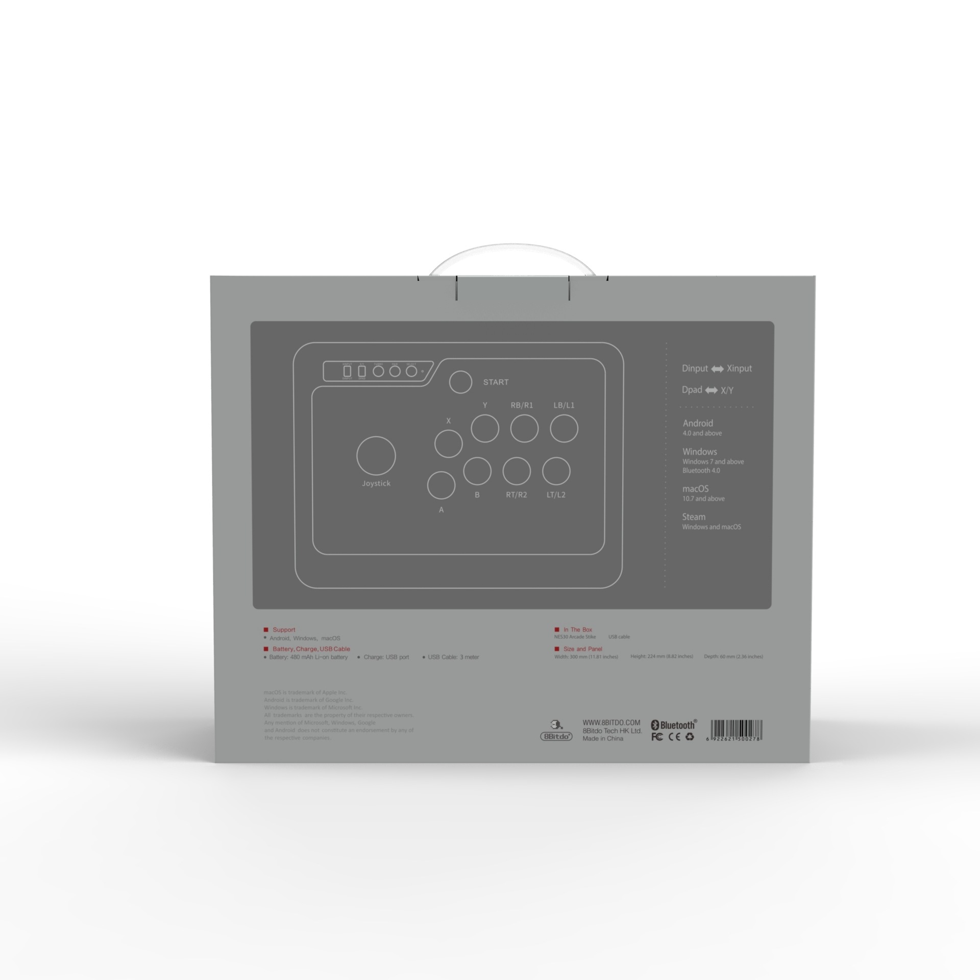 8Bitdo NES30 Arcade Stick 9