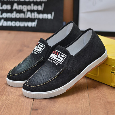 火拼 学生男鞋子休闲老北京布鞋跑江湖地摊牛仔板鞋望都一脚蹬|ms