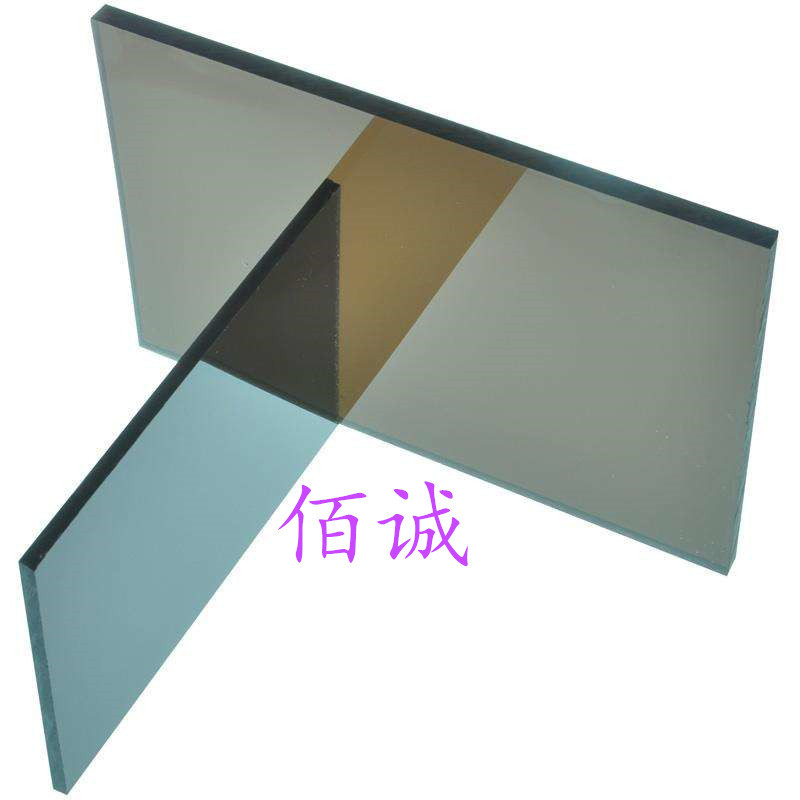 高强度阻燃透明板 黑茶色pc板耐力板厂家直供