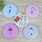 马口铁卡通小镜子彩绘款 便携式活动赠品镜子 创意个性镜子卡通