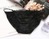 Silk pants, trousers, fashionable lace underwear, belt, European style, plus size