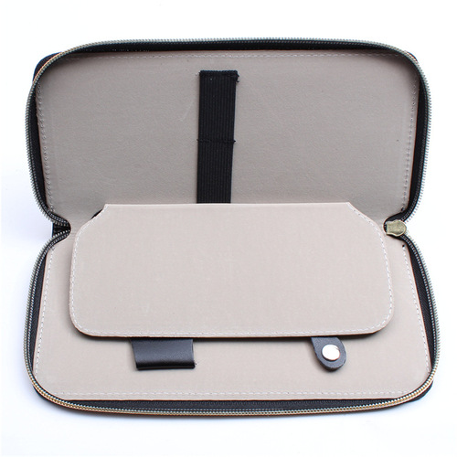 High-end Scissor Case, Classic Leather, Hair Scissors, Barber Scissor Case, 2-Piece Set, No Logo