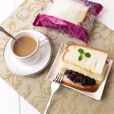 天宇紫米面包黑米夹心奶酪切片蒸蛋糕新鲜营养早餐休闲零食点心