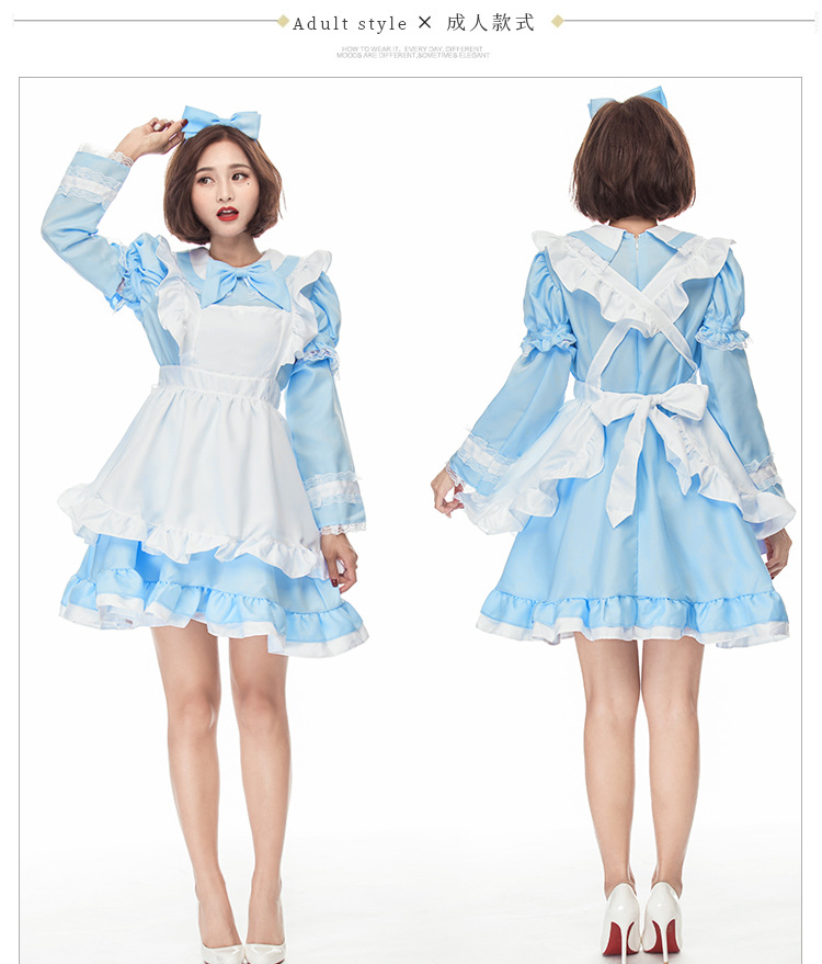 Halloween Maid Costumes Womens Adult Alice In Wonderland Costume