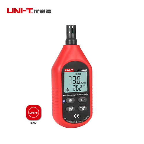 Unilide UT333BT/S Bluetooth version temperature and humidity meter household indoor and outdoor industrial and agricultural experiment measurement thermometer