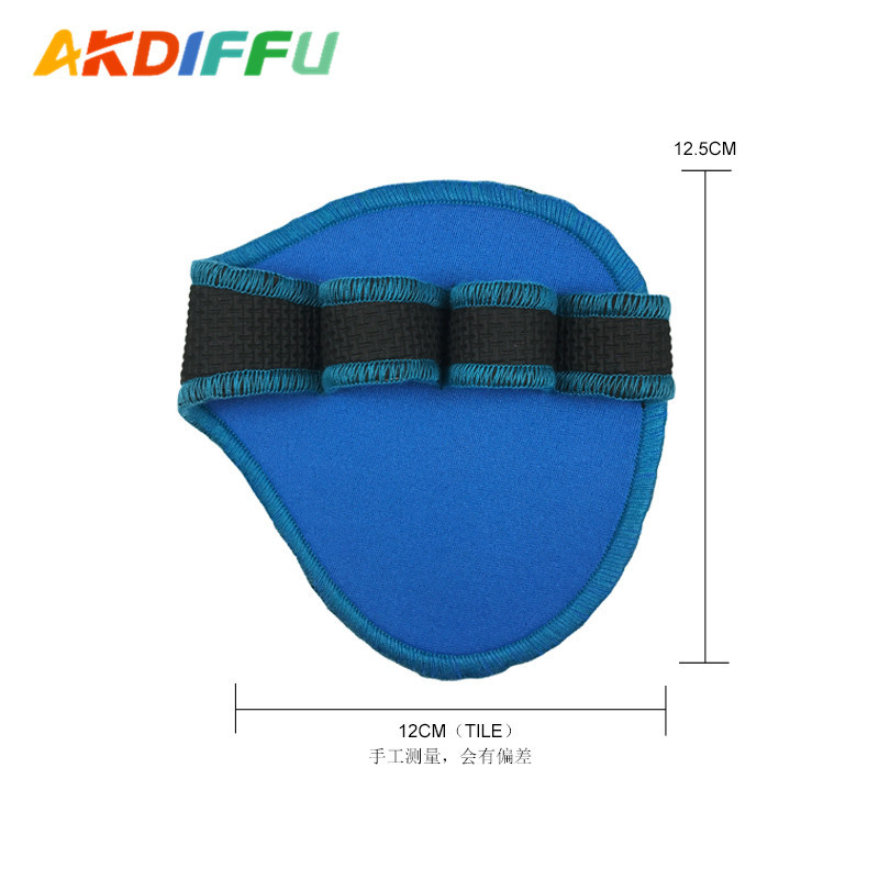 Azul casual fitness material de buceo barra Palma protección levantamiento de pesas Palma protección entrenamiento de fuerza resistente al desgaste anti-off mano