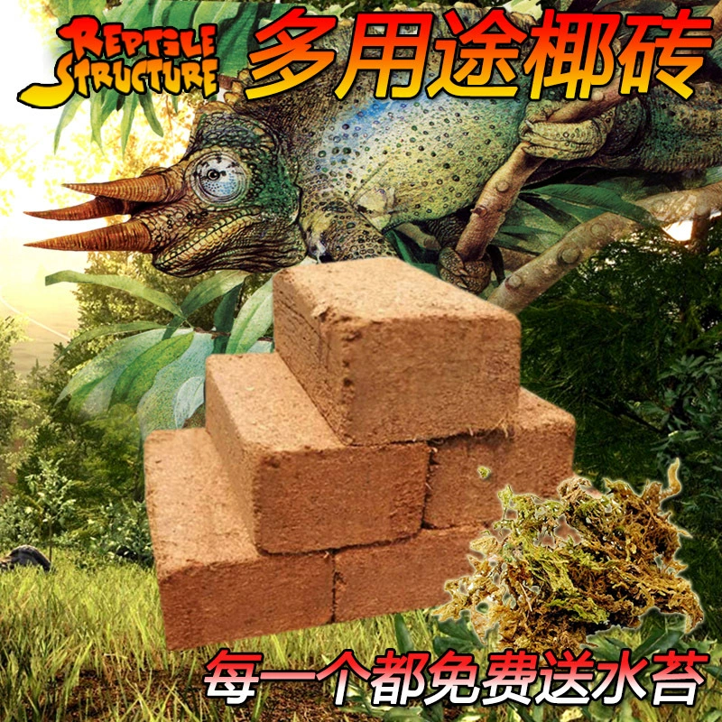 Структура рептилий Рептилия Кокосовая почва кокосовый кирпич кокосовый порошок Ящерица Черепаха Паук коврик со скорпионом без упаковки