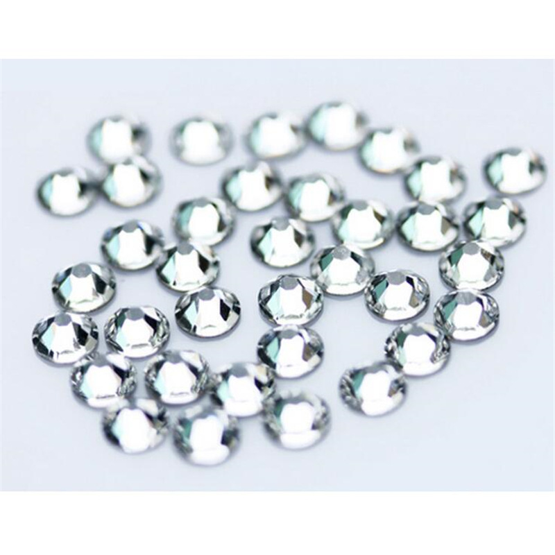 Al por mayor cristal plano diamante rhinestone SS3-SS50 transparente Comercio internacional un diamante teléfono móvil diamante