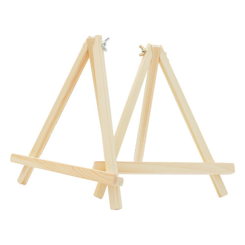 Wholesale Children's Mini 18*24 Desktop Wooden Small Easel, Real Wood Decor Canvas Frame Stand Triangular Stand