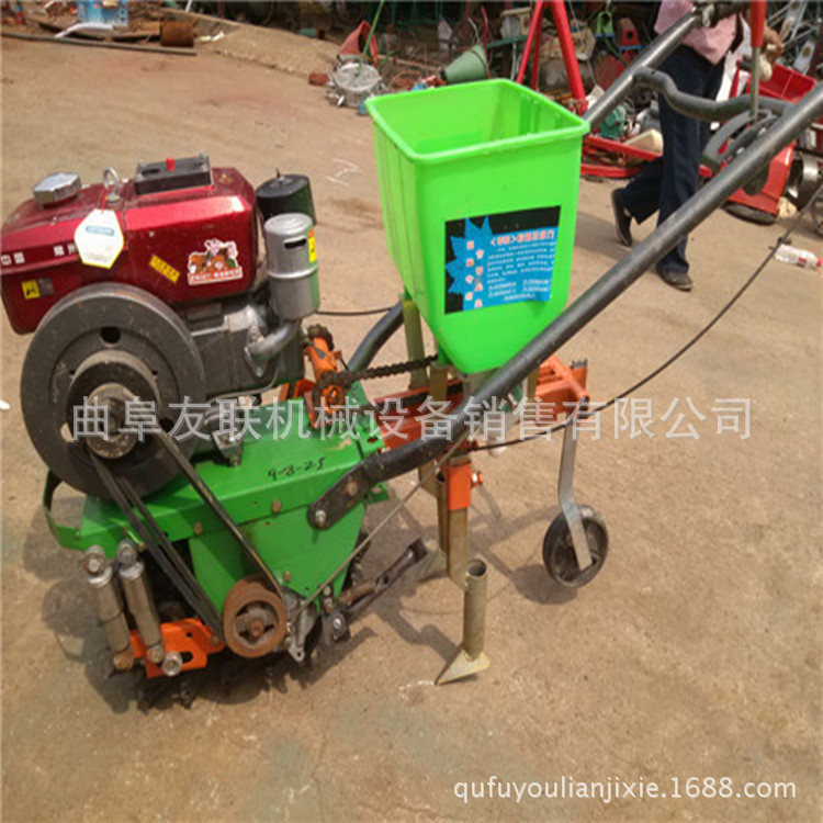 手推式汽油柴油轮式耕耘播种机 两行播种机 耕耘播种施肥机 32