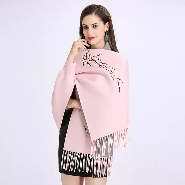 1109# Spring Style Embroidered Tassel Knitted Shawl Knitted Cardigan Shawl Knitted Shawl Jacket