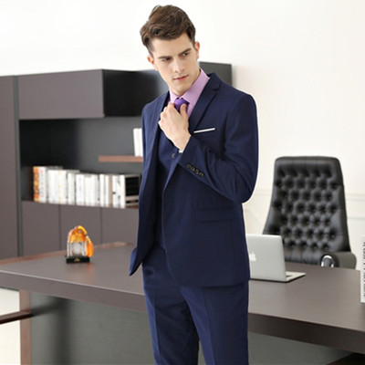 新款男士商务西装 伴郎西服商务正装男职业装品质款西服男|ms